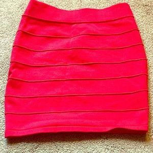 Red Mini Skirt